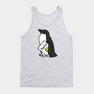 Cute Penguin Says Hello Tank Top